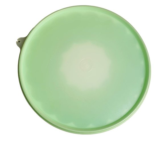 VTG Tupperware Jello Ring Mint Green Jell-O Mold With Lid 9" Party Cater Holiday - Picture 5 of 10